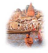 Bathing in the Holy River - Ganga