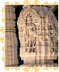 Carvings on Jain Temple