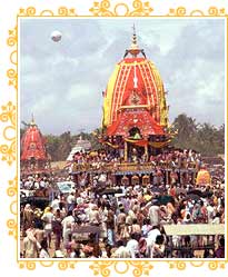 Celebrating Rath Yatra, Puri