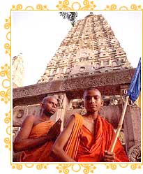 Monks at Mahabodhi Temple