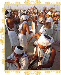 Pilgrims Dance at Kumbh Mela Celebrations