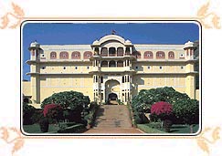Entrance to Samode Palace Rajasthan
