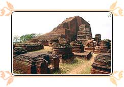 Stupa in Nalanda University Ruins
